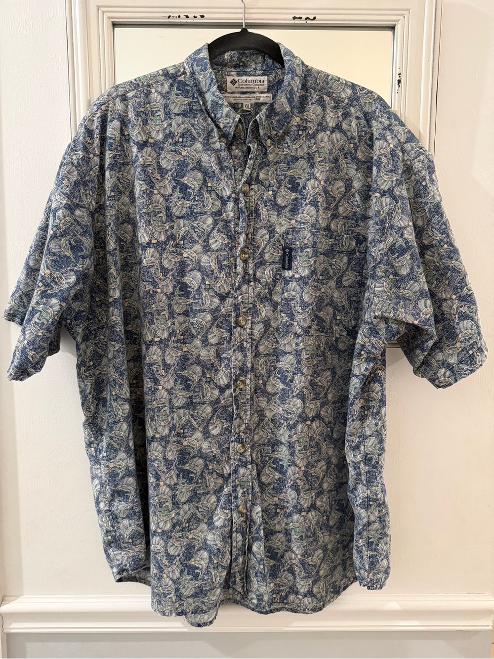 Columbia Button-Down Camp Shirt